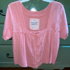 Mossimo knit top, square neck line